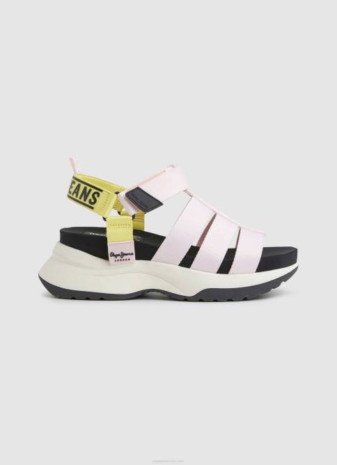 Rosa claro sandalias de punto venus trek Pepe Jeans 06X4685 mujer - Imagen 1