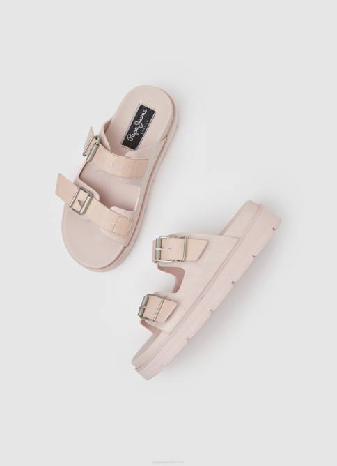 Rosa claro sandalias polar park con doble hebilla Pepe Jeans 06X4669 mujer - Imagen 2