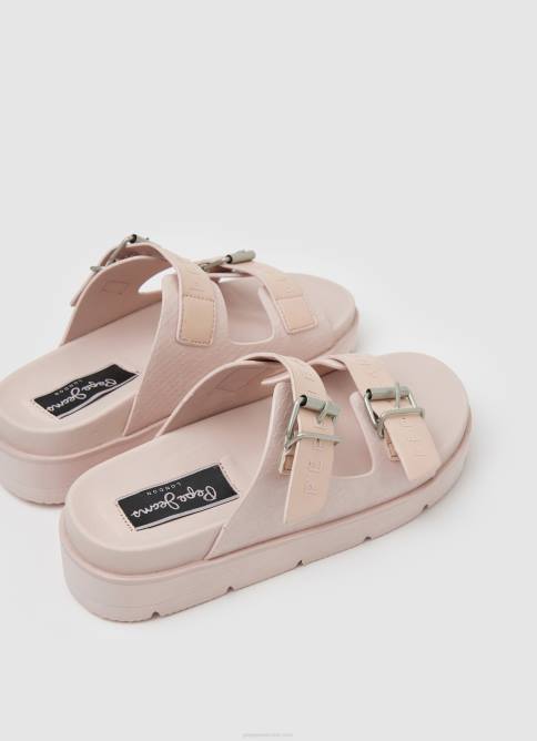 Rosa claro sandalias polar park con doble hebilla Pepe Jeans 06X4669 mujer - Imagen 4