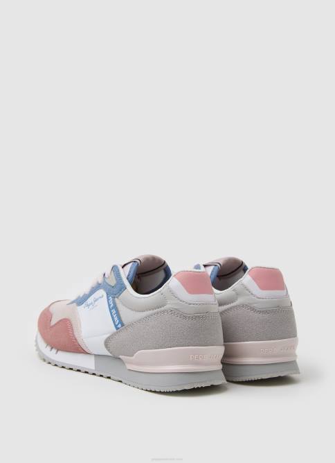 rosa lavada zapatillas deportivas básicas london Pepe Jeans 06X41312 chica - Imagen 4