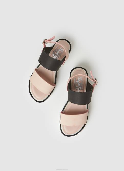 rosa malva sandalias con plataforma alexa rouse Pepe Jeans 06X41338 chica - Imagen 2