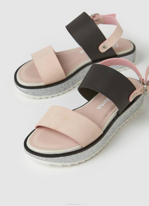 rosa malva sandalias con plataforma alexa rouse Pepe Jeans 06X41338 chica - Imagen 3