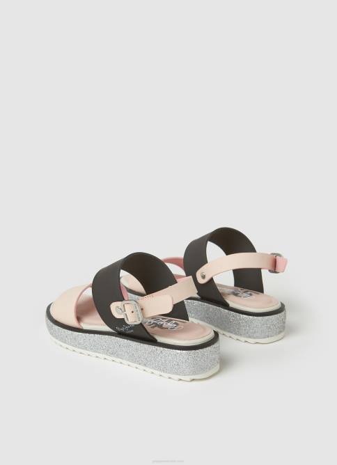 rosa malva sandalias con plataforma alexa rouse Pepe Jeans 06X41338 chica - Imagen 4