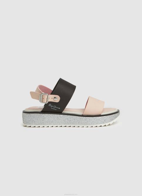 rosa malva sandalias con plataforma alexa rouse Pepe Jeans 06X41338 chica - Imagen 1