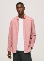 rosa nublado camisa oxford de corte estándar Pepe Jeans 06X41048 hombres
