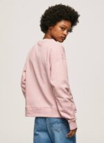 rosa nublado jersey de algodón con logo Pepe Jeans 06X4285 mujer - Imagen 4