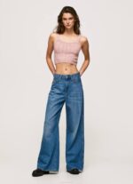 rosa nublado top tejido con tirantes Pepe Jeans 06X4247 mujer - Imagen 2