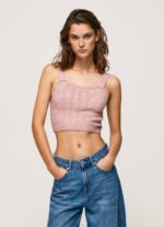 rosa nublado top tejido con tirantes Pepe Jeans 06X4247 mujer - Imagen 3