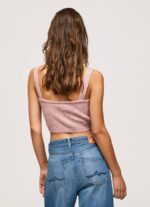 rosa nublado top tejido con tirantes Pepe Jeans 06X4247 mujer - Imagen 4