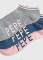 Rosa palido pack de 3 calcetines sandi Pepe Jeans 06X4555 mujer - Imagen 2