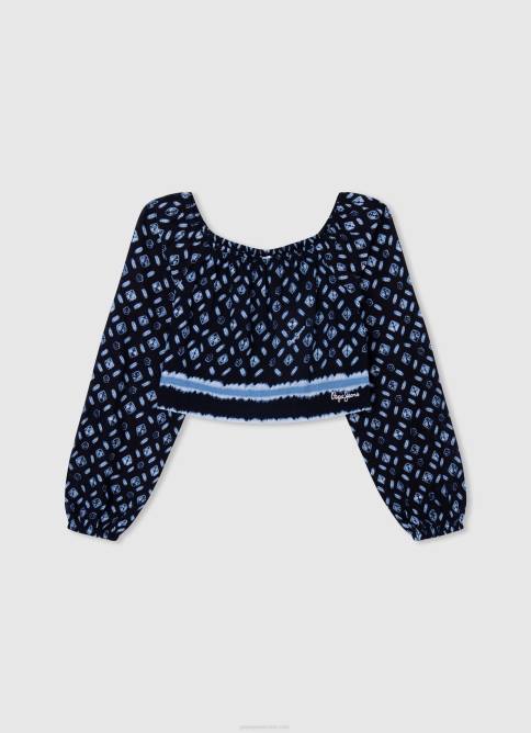 Rosa suave camiseta sin mangas con logo estampado Pepe Jeans 06X41430 chica - Imagen 3