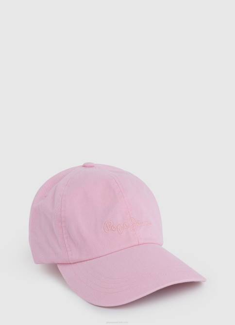 Rosa suave gorra básica con logo bordado Pepe Jeans 06X41517 chica - Imagen 1