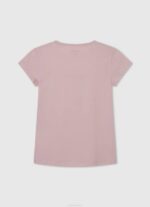 Rosa suave playera con logo brillante Pepe Jeans 06X41464 chica - Imagen 2
