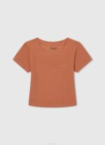 Rosa suave playera con rayas desteñidas Pepe Jeans 06X41462 chica - Imagen 3