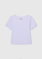 Rosa suave playera con rayas desteñidas Pepe Jeans 06X41462 chica - Imagen 5