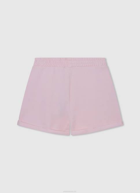 Rosa suave shorts de algodón con cintura elástica Pepe Jeans 06X41500 chica - Imagen 2