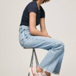 Rosa suave tenis brit pro bright para correr Pepe Jeans 06X4575 mujer