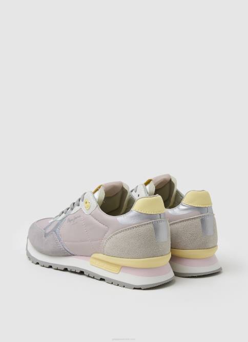 Rosa suave tenis combinados con estampado brit Pepe Jeans 06X4587 mujer - Imagen 5
