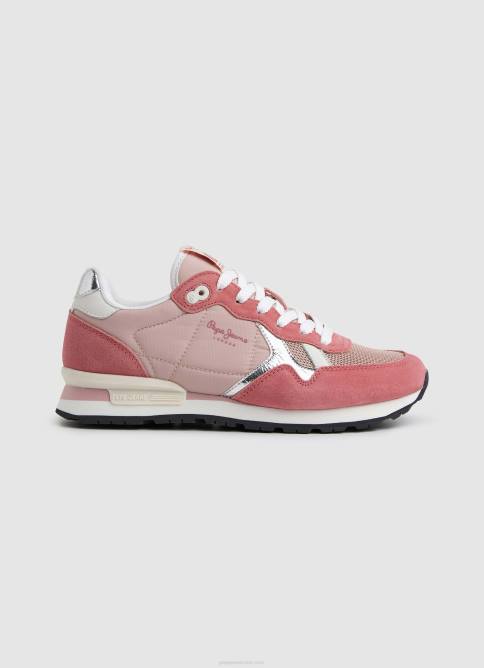 rosa_tenis_combinados_brit_heritage_pepe_jeans_06x4614_mujer.jpg rosa tenis combinados brit heritage Pepe Jeans 06X4614 mujer - Imagen 1