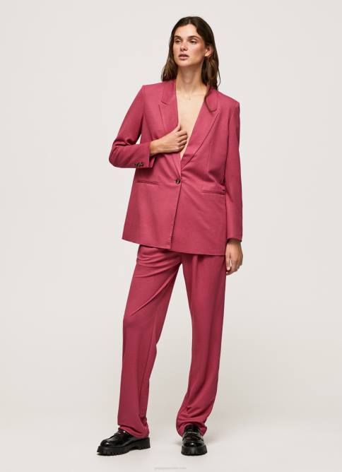 rubor oscuro blazer liso con hombreras Pepe Jeans 06X4112 mujer - Imagen 2