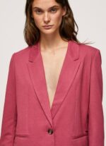 rubor oscuro blazer liso con hombreras Pepe Jeans 06X4112 mujer - Imagen 3