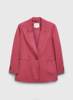 rubor oscuro blazer liso con hombreras Pepe Jeans 06X4112 mujer - Imagen 5