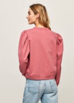 rubor oscuro suéter con logo bordado Pepe Jeans 06X4278 mujer - Imagen 4