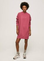rubor oscuro vestido estilo jersey corto con logo Pepe Jeans 06X4205 mujer - Imagen 5