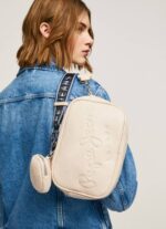 suero de la leche bolsa crossbody con logo en relieve Pepe Jeans 06X4712 mujer