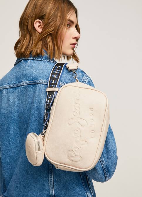 suero de la leche bolsa crossbody con logo en relieve Pepe Jeans 06X4712 mujer - Imagen 1