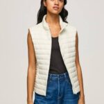 suero de la leche chaleco capitonado con parche de goma Pepe Jeans 06X4132 mujer