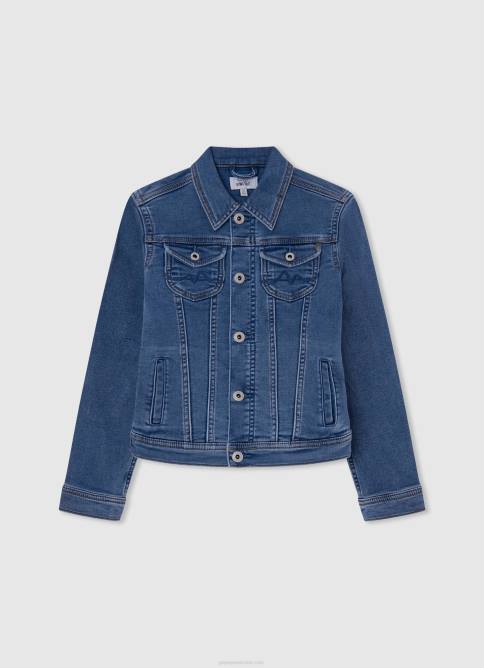 suero de la leche chamarra de mezclilla regular fit Pepe Jeans 06X41359 chica - Imagen 4
