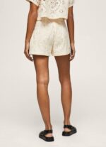 suero de la leche shorts con detalles calados Pepe Jeans 06X4530 mujer - Imagen 4
