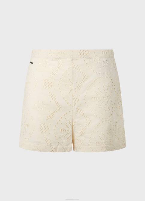 suero de la leche shorts con detalles calados Pepe Jeans 06X4530 mujer - Imagen 5