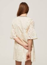 suero de la leche vestido padma con detalles calados Pepe Jeans 06X4152 mujer - Imagen 4