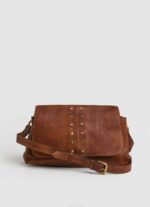 tabaco bolso de hombro de cuero Pepe Jeans 06X4746 mujer