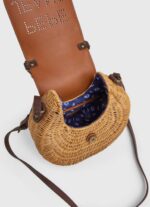 tabaco bolso de mano de mimbre hecho a mano Pepe Jeans 06X4716 mujer - Imagen 4