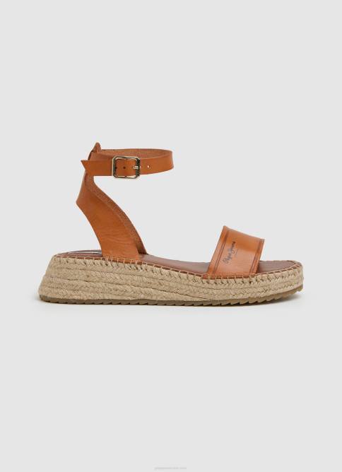 tabaco_sandalias_kate_con_cuna_grabada_pepe_jeans_06x4677_mujer.jpg tabaco sandalias kate con cuña grabada Pepe Jeans 06X4677 mujer - Imagen 1