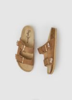 tabaco sandalias oban etnicas de piel Pepe Jeans 06X4673 mujer - Imagen 2