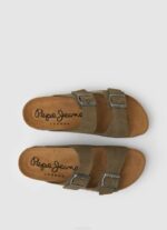 verde caqui sandalias de ante bio Pepe Jeans 06X41278 hombres - Imagen 2