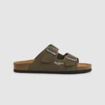 verde caqui sandalias de ante bio Pepe Jeans 06X41278 hombres