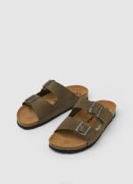 verde caqui sandalias de ante bio Pepe Jeans 06X41278 hombres - Imagen 3