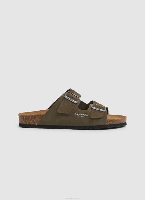 verde_caqui_sandalias_de_ante_bio_pepe_jeans_06x41278_hombres.jpg verde caqui sandalias de ante bio Pepe Jeans 06X41278 hombres - Imagen 1