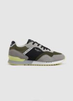 verde caqui tenis combinados london one Pepe Jeans 06X41223 hombres