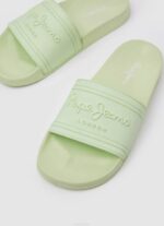verde fresco chanclas de playa con logo deslizante Pepe Jeans 06X4688 mujer - Imagen 3