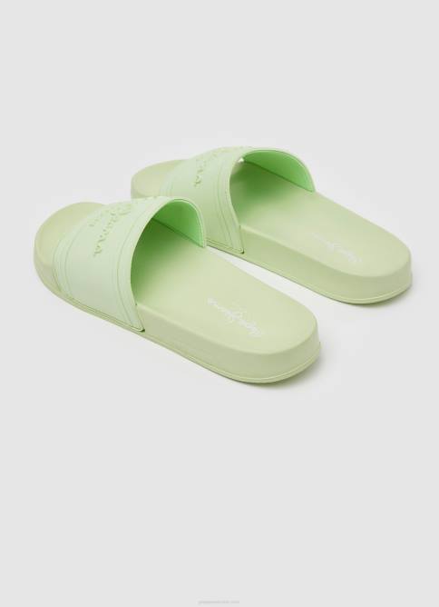 verde fresco chanclas de playa con logo deslizante Pepe Jeans 06X4688 mujer - Imagen 4